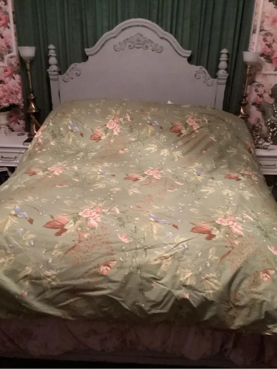 Pottery Barn Sylvie F/Q Duvet Cover & Duvet Organic Cotton Floral 87”x93”