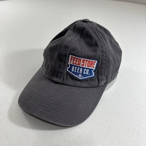 RARE Feed Store Beer Co Brewery Dad Hat Cap Bloomfield Indiana Grey Richardson