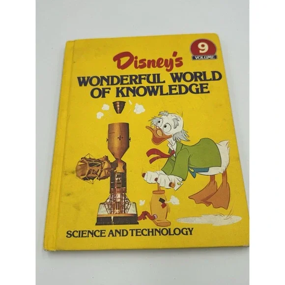Disney Wonderful World of Knowledge Vol 9 Science & Technology Scrooge McDuck