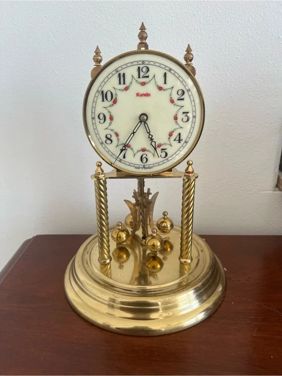 Gold Anniversary Mantel Clock - Gold Finish