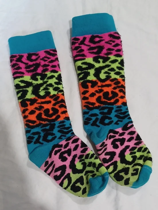 Rainbow Leopard Soccer Socks