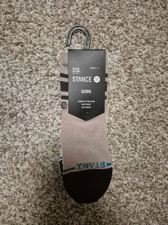 Stance 3-pack crew height socks