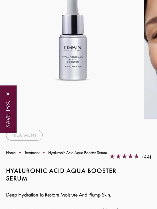 111SKIN Hyaluronic Acid Aqua Booster Serum - Silver