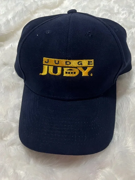 Judge Judy, promotional baseball cap. Velcro closure.