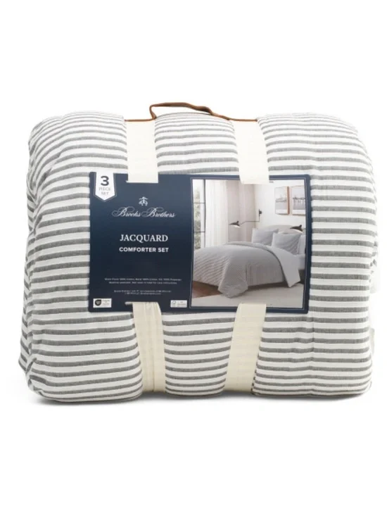 Brooks Brothers Striped Comforter Set