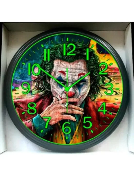 The Joker Batman Glow In The Dark Wall Clock New!