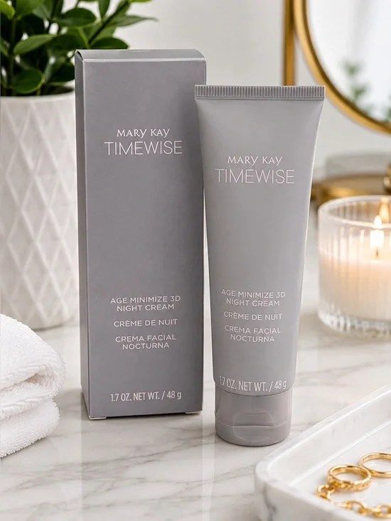 Mary Kay TimeWise Age Minimize 3D Night Cream Combination to Oily Skin 1.7oz NEW