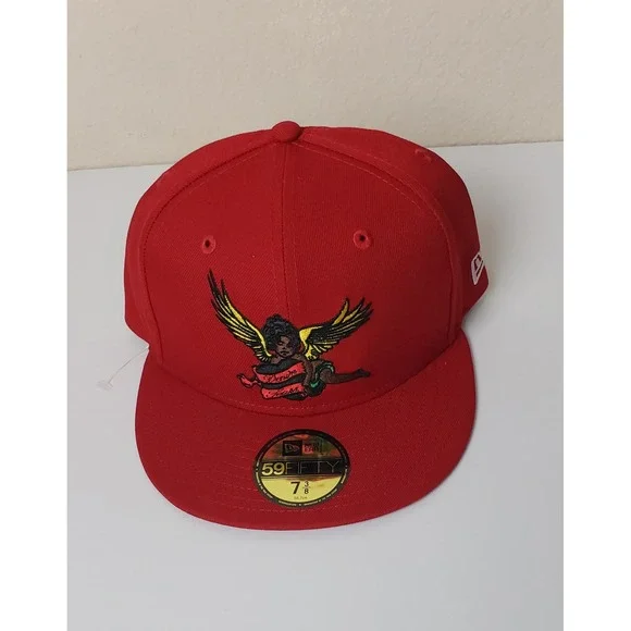 Denim Tears New Era 59FIFTY Fitted Hat Red Cherub Angel 7 3/8 Urban Designer