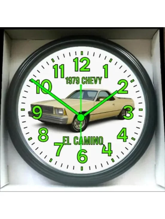 1979 Chevy El Camino Glow In The Dark Wall Clock New!