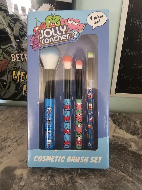 4-Piece Blue Cosmetic Brush Set Taste Beauty