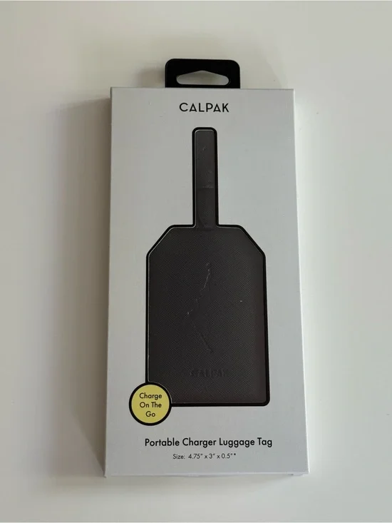CALPAK Portable Charger Luggage Tag - Black | NIB