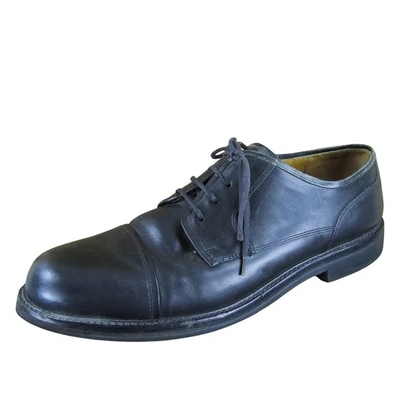 Cole Haan Men's Toe‎ Cap Derby Oxfords Black Leather Size 12 Medium  Used 2025