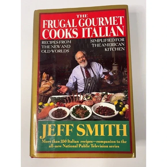 The Frugal Gourmet Cooks Italian Jeff Smith Hardcover Cookbook 350 Recipes 1993