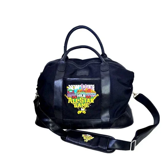 Vtg 2006 MLB All-Star Game Player's Duffle Bag Black Embroidered Pittsburg Sky