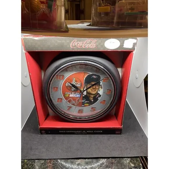 Dale Earnhardt Jr Coca Cola Wall Clock Signature Series NASCAR‎ Coke