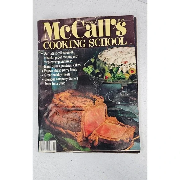 McCall's 1980‎ Cooking School Magazine No 7 Vintage  Julia Child Recipes