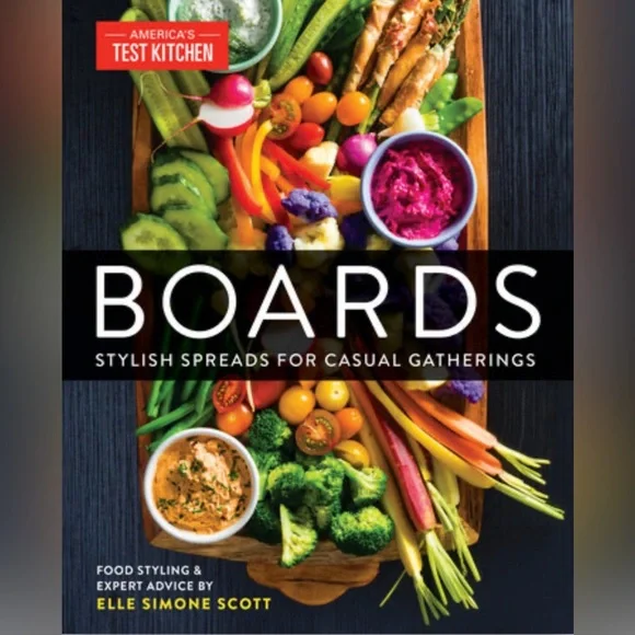 NEW!! Boards Stylish Spreads for Casual Gatherings Hardcover Cookbook-(NWT)