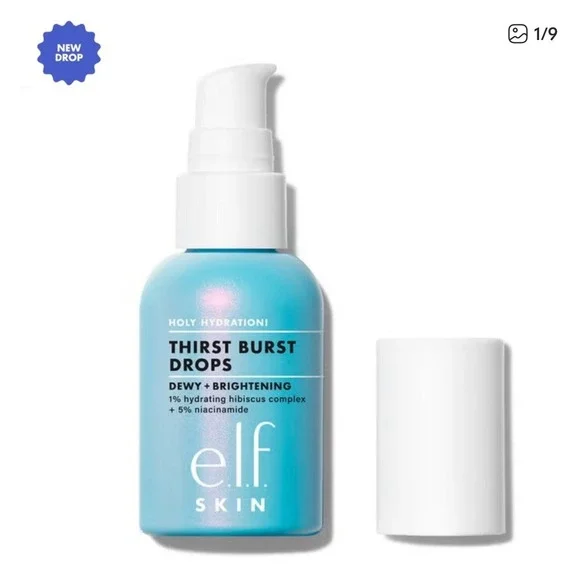 ELF‎ Skin Holy Hydration! Thirst Burst Dewy + Brightening Drops 1 fl oz BNIB
