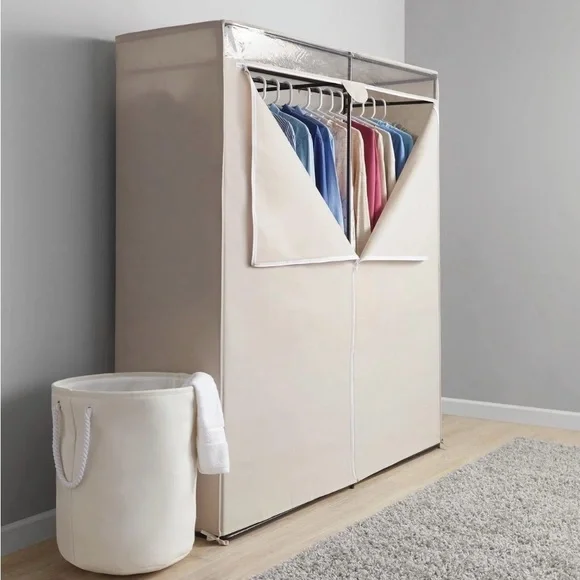 Mainstays Single Steel Tier Zippered Extra Wide Clothes Closet