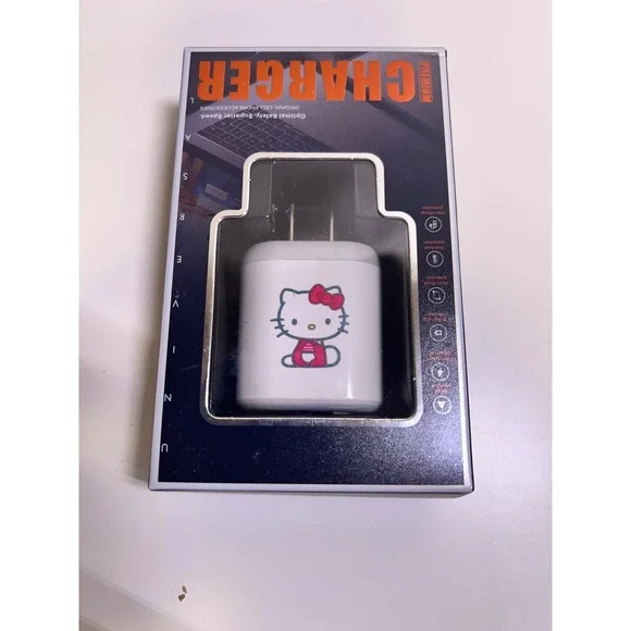 Sanrio OS‎ Hello Kitty USB Wall Charger White Travel Power Adapter Universal