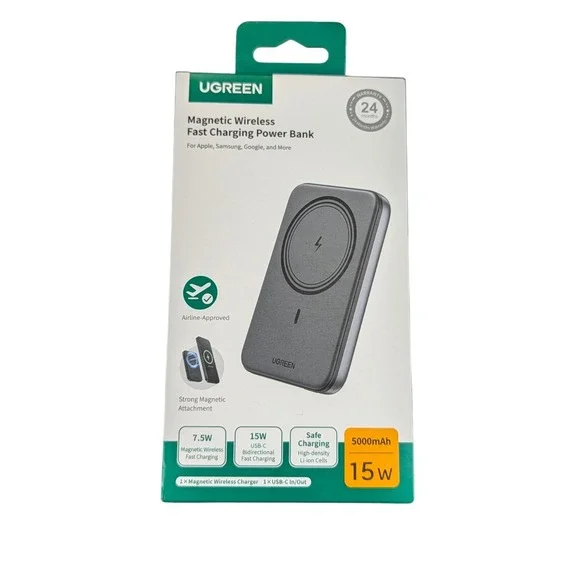 Cc6O Ugreen Magnetic Wireless Fast Charging 15W Power Bank 5000mAh