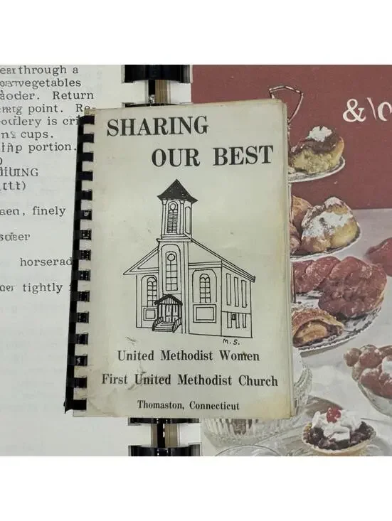Vintage Community Cookbook, Thomaston Connecticut Methodist Recipes