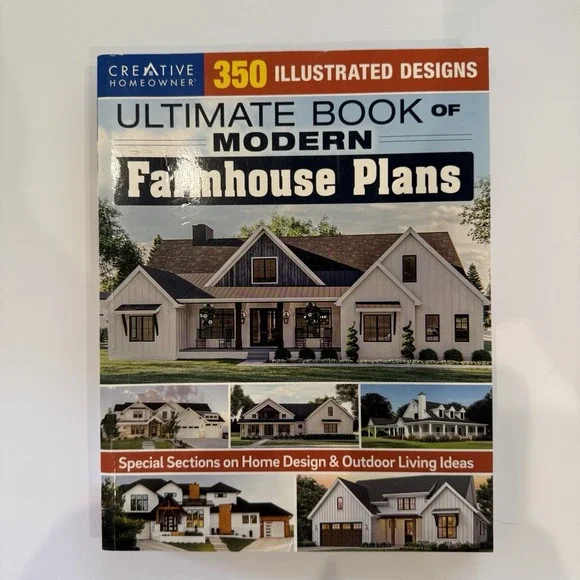 Ultimate Book of Modern Farmhouse Plans 350 Illustrated Designs Paperback 2022
