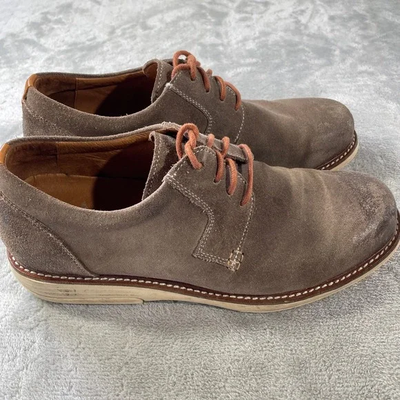 Gravity Defyer GDEFY Oxford Shoes Mens 9 Brown Suede Lace Up Casual Office‎