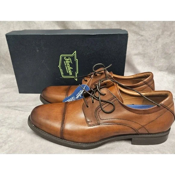 Florsheim Mens Finance Brown Cap Toe Oxford Size 13D New
