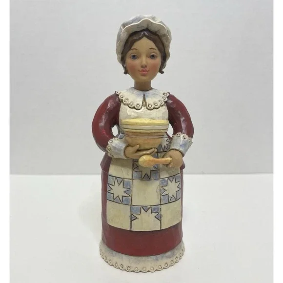 Jim Shore Woman Figurine 2012 Fall Thanksgiving 