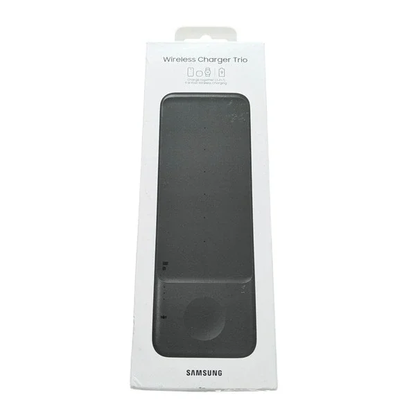 Mm2-O Samsung Wireless Charger Trio 9w Fast Wireless Charging 3 In 1 - Black