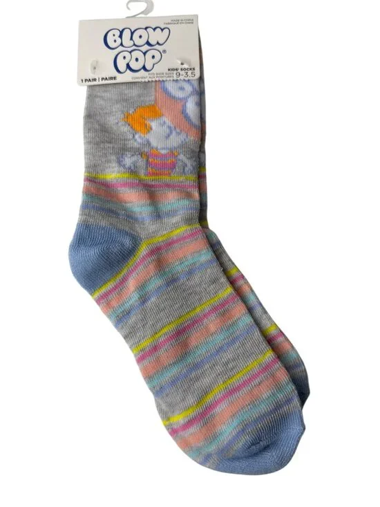 Kids Candy Crew Socks Size 9-3.5 Colorful Novelty Food Theme NWT