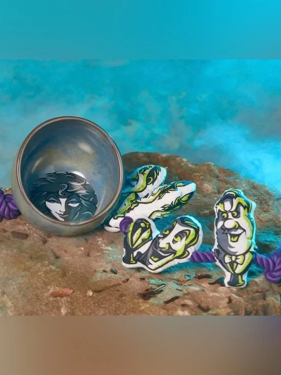 NEW Disney Parks Haunted Mansion Madame Leota Porcelain Dog or Cat Feeding Bowl