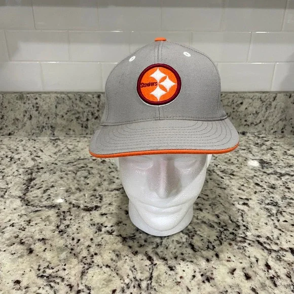 Pittsburgh Steelers Gray & Orange 7 3/8