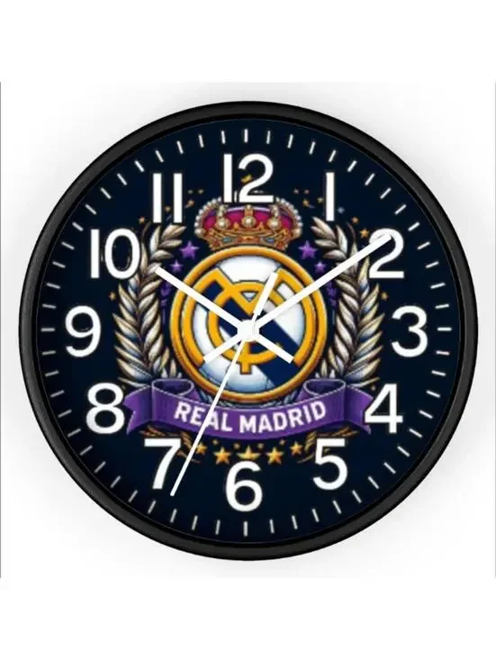 Real Madrid Soccer FIFA World Cup Glow In The Dark Wall Clock New!