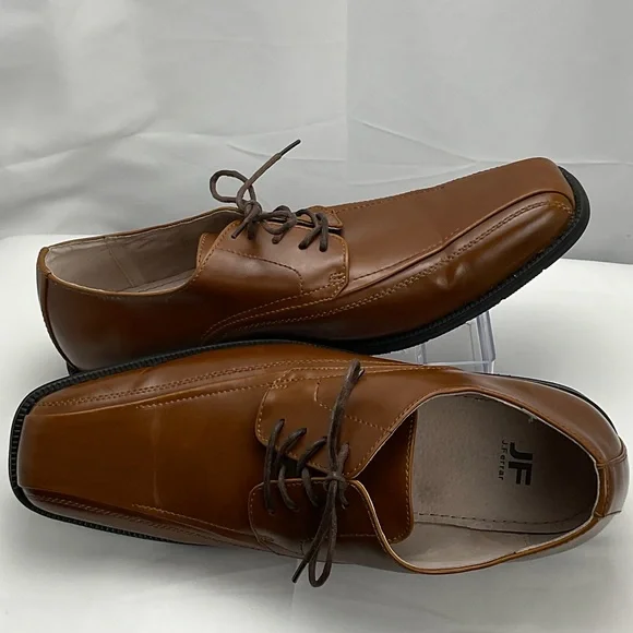 JF J.Ferrar Men's Sz10 Tan Leather Oxfords‎ #0224
