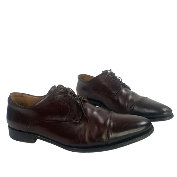 Suitsupply Oxford Shoe EU 44.5 US 11.5 Leather Cap Toe Italian Heritage Luxury‎