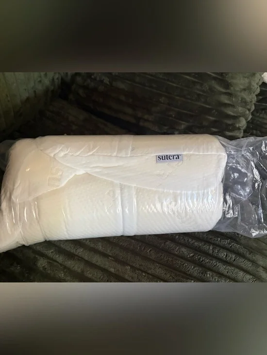 Sutera Orthopedic Contour Pillow, White - Dream Deep Adaptive Memory Foam - New