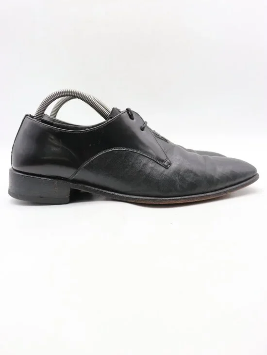 Mezlan Black Leather Men's Size 8.5 M Derby Oxford Dress Shoes Lace Up