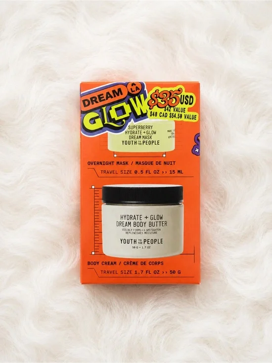 Youth To The People Hydrate + Glow Dream Body Butter - Orange Packaging