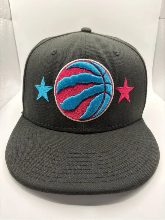 New Era Toronto Raptors 9FIFTY Snapback Black Pink Blue NBA Hat OSFM