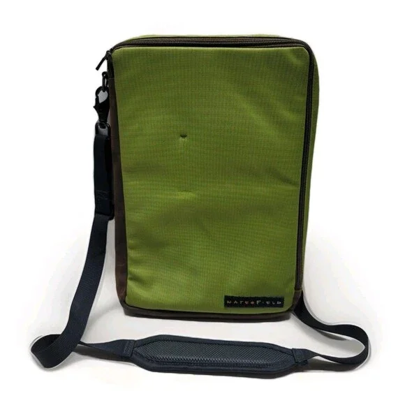 Waterfield Designs SF Bags Ipad Tablet Green Crossbody Bag Leather Trim