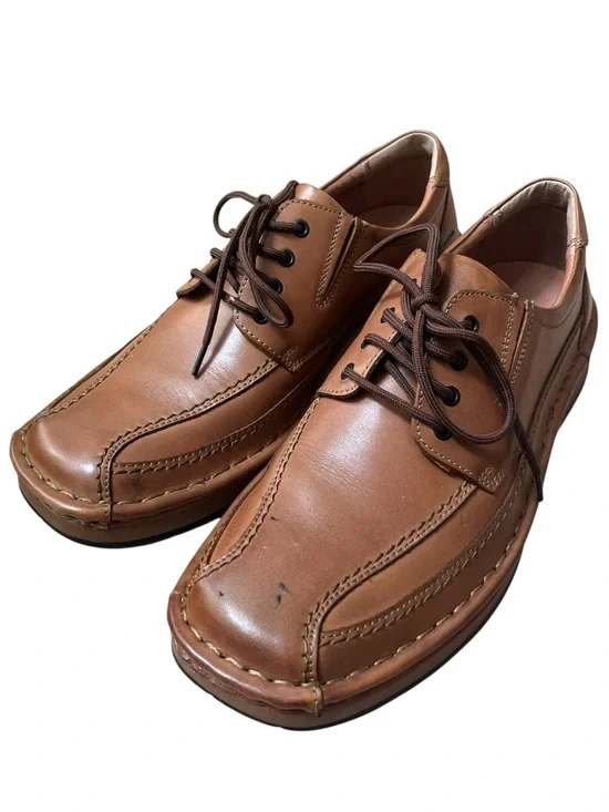 Alfani Nomad Leather Loafers Cognac Men's Size 9 Slip On Dress Casual Shoes