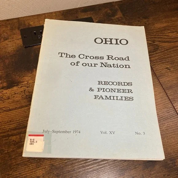 Ohio Pioneer Families Athens County Scioto Columbiana Mahoning Henry Paulding Au