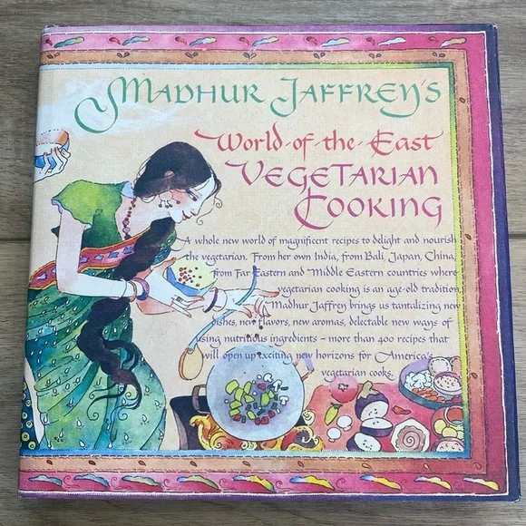 1st Ed/PRT Madhur Jaffrey's World‎ Of the East Vegetarian CookBook Hard Cover