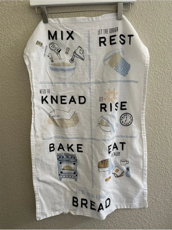 Williams Sonoma Bread Making Tea Dish Towel