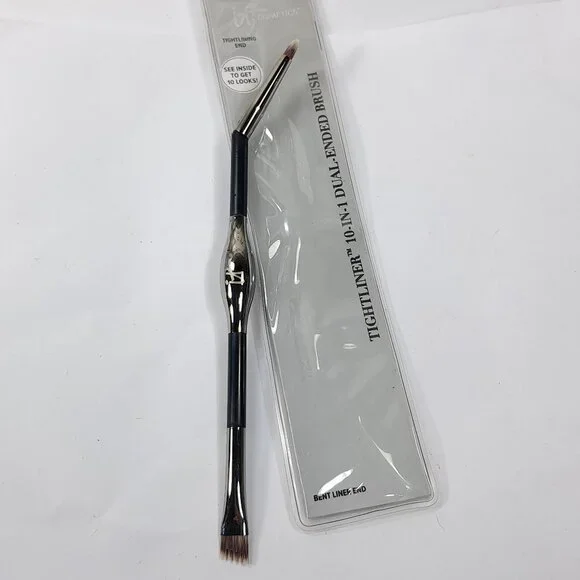 IT Cosmetics Tightliner 10 In 1 dual end brush Bent Liner End tightlining makeup