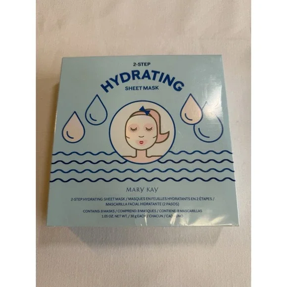 NWT Mary‎ Kay Hydrating 2 Step Sheet Masks Skincare Box Of 8