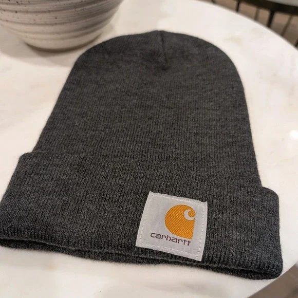 Carhartt Support The Trades Beanie Hat Charcoal Gray AH6104-M Knit OS‎