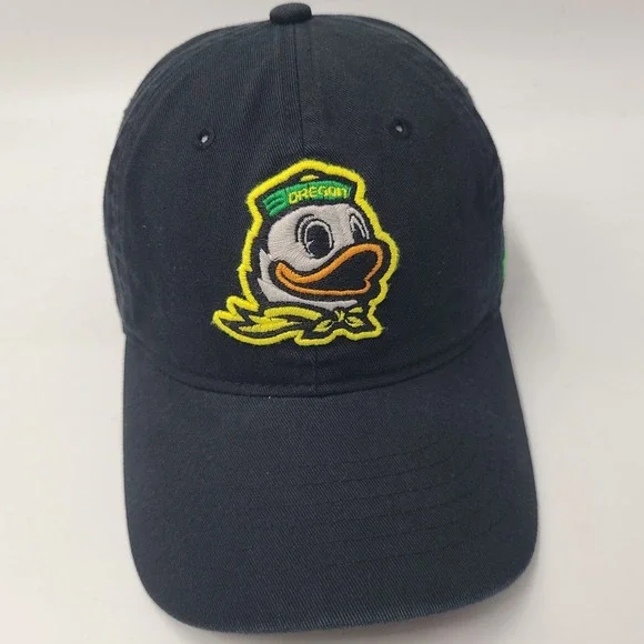 Oregon Ducks Hat Strapback Zephyr Black NCAA University‎ Puddles Mascot Logo Men